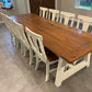 The Clayton Trestle Farm Table - ironbyironwoodworks.com